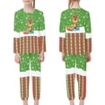 thumbnail image 4 of DISNIMO Green Christmas Reindeer Pajamas Kids 9-10 Girls 2 Piece Pajama Set Kids Pjs Girls Long Sleeve Pajamas Kids Pj Set Girls Kids Loungewear Set Girls Sleepwear Set, 4 of 7