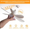 thumbnail image 2 of Ventilateur de Refroidissement avec Douille 30W E27 et Lumière LED Réglable, 2 of 9