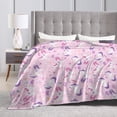 thumbnail image 4 of Unicorn Throw Blankets, Gifts for Adult Blanket, Cozy Warm Flannel Blankets Throw for Home Decor Bed Couch 80"x60", 4 of 6