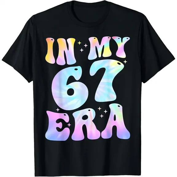 Vintage 67th Birthday Groovy Design for Women Short Sleeve Graphic Tee