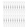 thumbnail image 2 of 20pcs Stainless Steel Windsock Clips, 360 Degree Rotation Dual Clip Hangers for Wind Spinners, Bird Feeders, Solar Lights, Flags with Rotating Hooks, 2 of 7