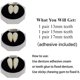 thumbnail image 4 of 3 pares de colmillos de vampiro, dientes falsos con bolitas de dientes para accesorios de cosplay, accesorios de maquillaje blancos (13 mm, 15 mm, 17 mm）, 4 of 5
