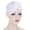 White, variant on SPRING PARK Women Stripe Knotted Chemo Cap Hat Muslim Headscarf Hair Loss Turban Hijab Head Wrap