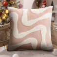 thumbnail image 4 of Snowflake Velvet Pillowcase Office Sofa Plush Pillowcase Geometric Cushion Cover Home Bedside Pillowcase, 4 of 6
