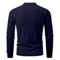 thumbnail image 6 of RYDCOT Mens Solid Color Cardigan Sweater Casual V Neck Button Cardigan Knitted Winter Sweaters Navy XS(XS), 6 of 7