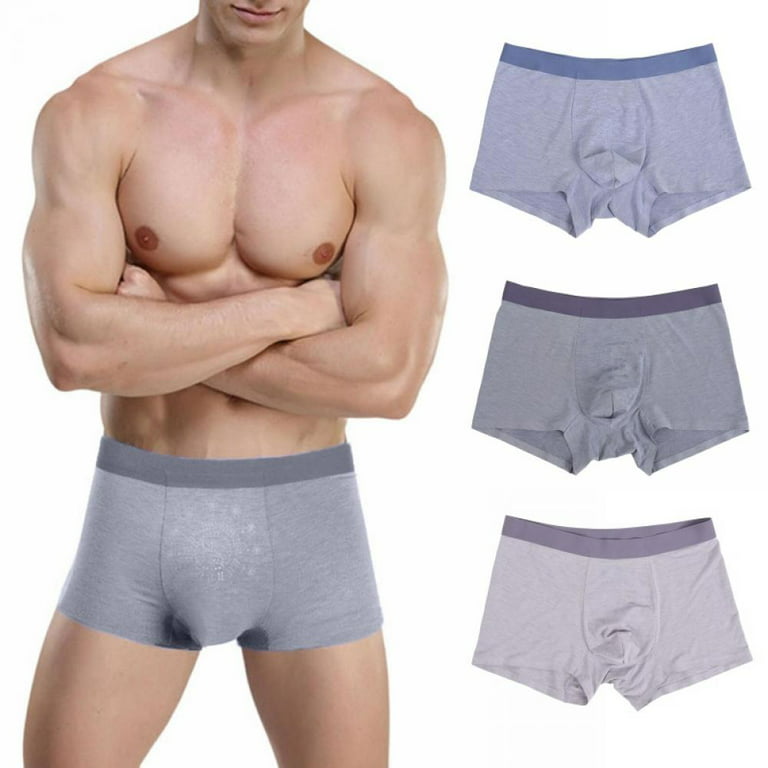 3 Pack Men's Underwear Boxer Briefs, Cool Dri Moisture-Wicking Underwear,  Cotton No-Ride-Up for Men, Multi-packs Available