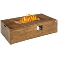 thumbnail image 4 of Patiojoy 48’’ Fire Pit Table Rectangular 50,000 BTU Propane Gas Fire Pit w/Cover for Courtyard Balcony Garden, 4 of 5