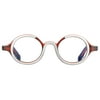 Elton John Pop Specs Reading Glasses - Two Tone Mash Up 1.25, Circle Frame