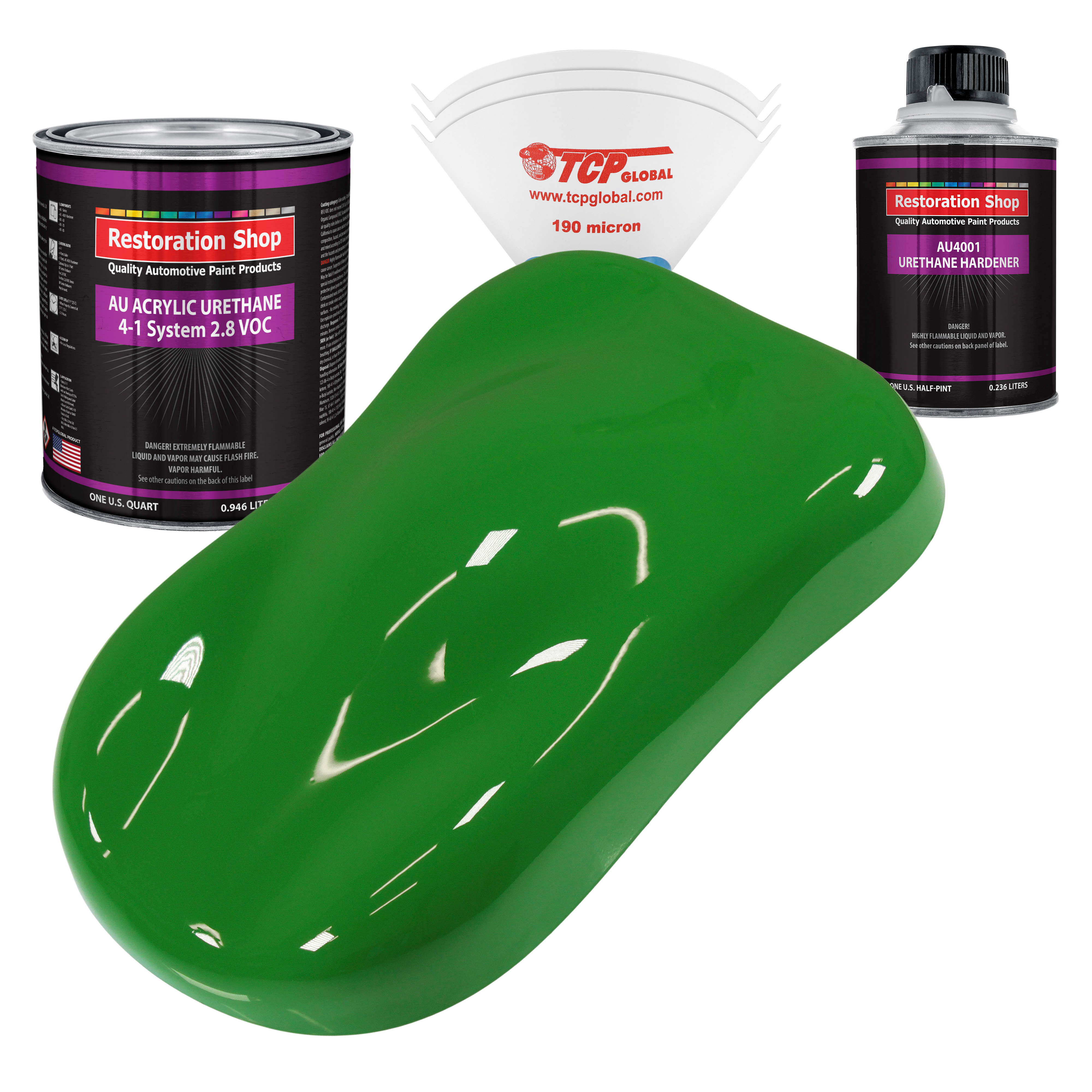Restoration Shop Vibrant Lime Green Acrylic Urethane Auto
