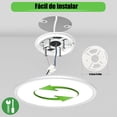 thumbnail image 4 of 24W 30cm Lampara de Techo LED, l&aacute;mpara de techo redonda regulable con control remoto, 3000-6500K l&aacute;mpara inteligente ultrafina para cocina sala de estar dormitorio ba&ntilde;, 4 of 8