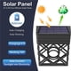 thumbnail image 5 of Lámpara de valla LED para jardín | Lámpara de pared decorativa con energía solar | Diseño hueco | Blanco cálido 8 LED | Resistente al agua para exteriores IP54 | para patio | Encendido/apagado, 5 of 7