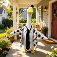 thumbnail image 4 of Nkmbld Goose Decor Soccer Porch Gooses Clothes for Cement Plastic Goose Statue Decor, Lawn Porch Goose Clothing for Patio Yard Decor, 4 of 9
