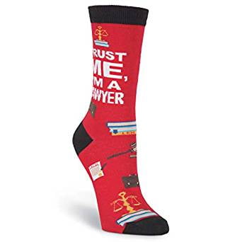 women's red crew socks