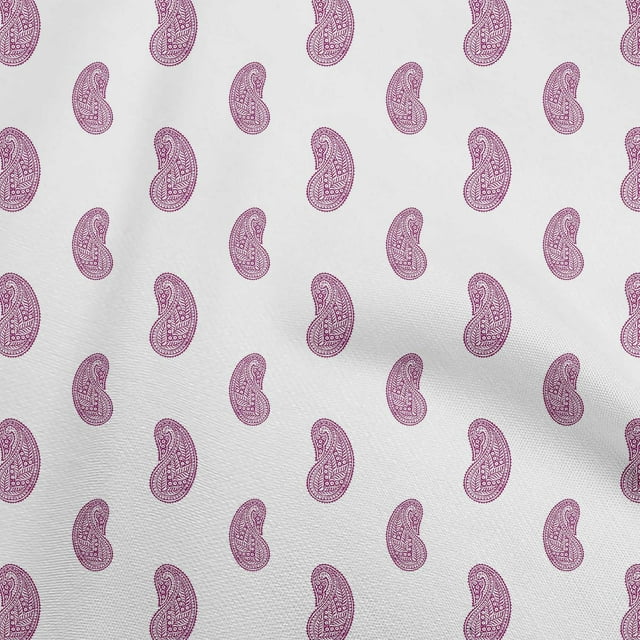 oneOone Cotton Silk Purple Fabric Block Fabric For Sewing Printed Craft Fabric By The Yard 42 Inch Wide-R0