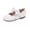 White, variant on Bxsruta Toddler Girls Mary Janes Bowknot Princess Dress Shoes Flat Walking Footwear