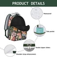thumbnail image 4 of "Sunflower Print College Backpack for Women - Charming Wildflower Pattern School Bag, Large Capacity Bookbag with Padded Shoulder Straps", 4 of 6