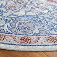 thumbnail image 5 of SAFAVIEH Serapi Braden Traditional Machine Washable Area Rug, Ivory/Red, 6'7" x 6'7" Round, 5 of 10