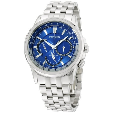 - Eco-Drive Calendrier World Time Mens Watch BU2021-51L
