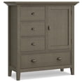 thumbnail image 1 of Simpli Home Redmond Armoire Moyenne Transitionnelle en Bois de 39 Pouces en Gris Farmhouse, 1 of 6