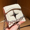 thumbnail image 4 of Bolso vagabundo para mujer bolso de mensajero con cadena de cuero PU bolsos casuales de moda monedero suave FLhrweasw Nuevo, 4 of 9