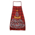 thumbnail image 2 of Delantal navideño estampado | Ideal para fiestas y cocina | Poliéster antimanchas | Cintura ajustable | Reutilizable para cocinar y decorar, 2 of 5