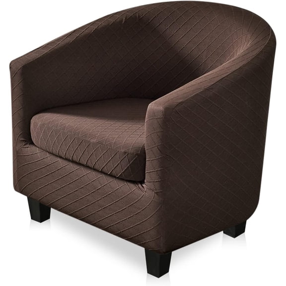 LINLIN Club Chair Slipcover, High Stretch Tub Chair Cover, Universal Spandex Pattern Armchair Sofa Cover Cover Couch Slipcover for Living Room Club Bar Counter