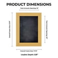 thumbnail image 4 of 16x20 Shadow Box Frame Natural Wood | With a 3/4" Usable Display Depth | Includes a Dark Grey Real, 4 of 6