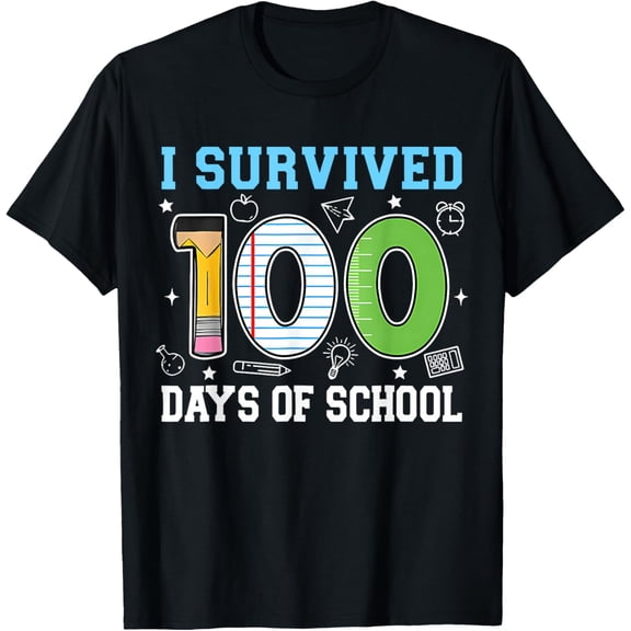 100 Days of School Teacher Student Men Women Adult 100th Day Adult T-shirt