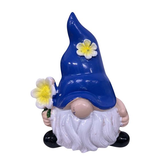 Funny Garden Gnome Resin Statue Outdoor Decor for Patio Yard Lawn Porch, Colorful Magical Welcome Figurine Ornament (1 Piece)