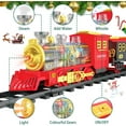 thumbnail image 6 of Teblint Christmas Train Set Toys, Electric Train Toys with Smoke, Lights, Sounds, Rechargeable Toy Train Steam Locomotive with Cargo Cars & Tracks Christmas Birthday Toy Train Gifts for Kids Age 3-8, 6 of 9