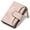 Pink, variant on GOIACII Small Women Wallet PU Leather Bifold Wallet Credit Holder Ladies Compact Wallet with Coins Zipper Pocket