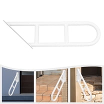 White Handrail for Outdoor Steps U-shaped Wall Mounted Stair Handrails Safety Grab Bars for Home, Hotel