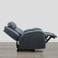 thumbnail image 3 of CHITA Genuine Leather Power Recliner Chairs, Wall Hugger Recliners RV Recliner for Living Room,Navy, 3 of 16