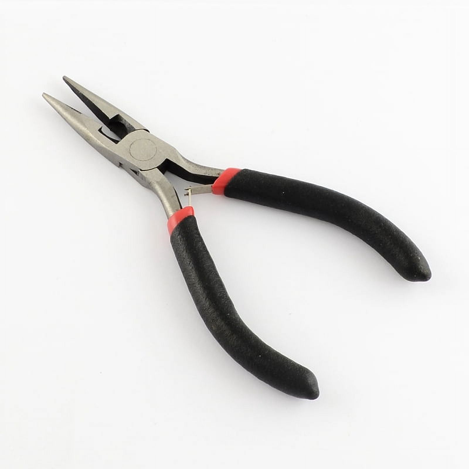 1set 45# Carbon Steel Jewelry Tool sets: Round Nose Pliers Wire Cutter Pliers End Cutting Pliers Side Cutting Plier and Bent Nose Plier Black 285x185x13mm 5pcs/set