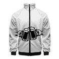 thumbnail image 3 of Chaqueta con estampado 3D de cerveza para hombre, ropa de calle moderna, abrigo de manga larga de gran tamaño, chaquetas con cremallera para exteriores, ropa Harajuku para niños, 3 of 5
