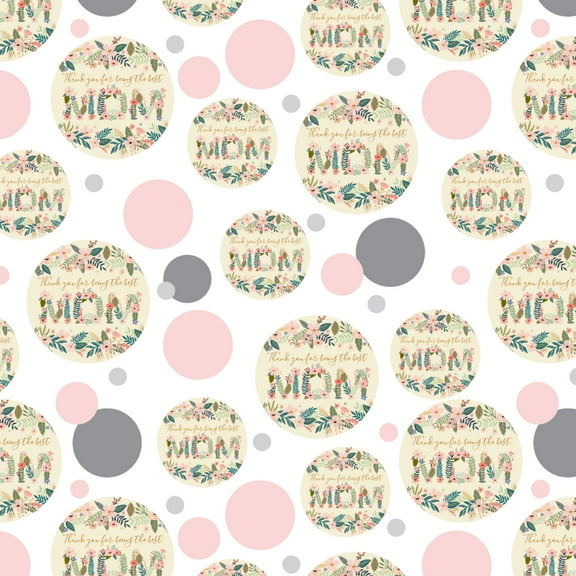 Thank You for Being the Best Mom Mother's Day Premium Gift Wrap Wrapping Paper Roll