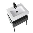 thumbnail image 4 of DAKOTA VANITY 24" WIDE - ROCK GREY WITH BLACK HARDWEAR, 4 of 6