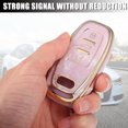thumbnail image 5 of Unique Bargains Key Fob Remote Control Cover Case 3 Button Full Protection TPU Shell Pink for Audi A6 2012-2018, 5 of 6