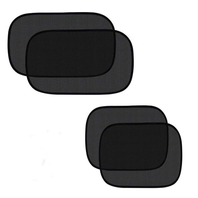 ANKIA 4 Pack Car Window Sun Shade for Baby - Car Side Rear Sun Shade with UV Rays Protection -2 Pack for Front Window and 2 Pack for Back,Fit for Most Car, Trucks and SUVs(Static Cling)
