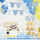 thumbnail image 3 of Banner KINGZONE de decoración para baby shower con body azul, 3 of 7