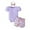 Z12-Light Purple, variant on TOOYOU Girls Outfit Baby Clothes Outfits Cotton Letter Print Romper Casual 3Pcs Set Girls Skin Friendly Sets Size 0-6 Months , Pink