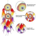 thumbnail image 4 of Dreamcatcher Feather Wall Hanging For Bedroom Home Room Decoration Birthday Craft Gift (orange - Purple), 4 of 5