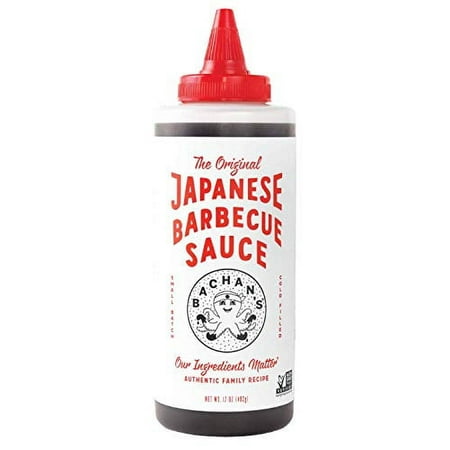 Bachan's - The Original Japanese Barbecue Sauce, 17 Ounces. Small Batch, Non GMO, No Preservatives, Vegan and BPA free. Condiment for Wings, Chicken, Beef, Pork, Seafood, Noodle Recipes, and