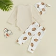 thumbnail image 5 of Staki Infant Boys Outfits Newborn Baby Boy Clothes Preemie boy Infant Boy Outfi Romper Pant Clothing Set 0-18M(White,0-3 Months), 5 of 6