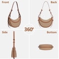 thumbnail image 5 of Saddle Bag for Women Shoulder Bag Crescent Purse Trendy Crossbody Bag Hobo Handbag, 5 of 6