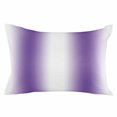 thumbnail image 2 of Purple White Ombre Throw Pillow Cover, Pillowcase Protectors with Zipper, Breathable Decorative Lumbar Pillow Case Cover, Modern Abstract Art Farmhouse Gradient Pillow Shams for Couch Sofa 12x20Inch, 2 of 8