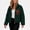Green, variant on ITSAME Womens Fleece Zip Up Jacket Stand Collar Long Sleeve Fall Winter Warm Comfy Coat with Pockets Coffee Size L