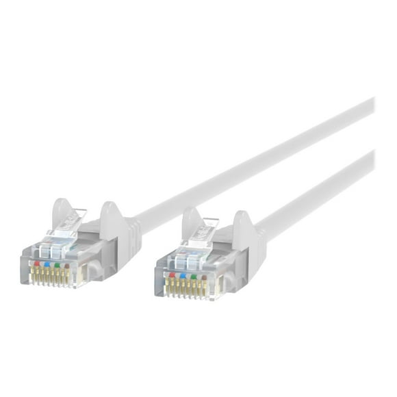 Belkin 50ft CAT6 Ethernet Patch Cable Snagless, RJ45, M/M, White - Patch cable - RJ-45 (M) to RJ-45 (M) - 50 ft - UTP - CAT 6 - molded, snagless - white - for Omniview SMB 1x16, SMB 1x8; OmniView SMB CAT5 KVM Switch