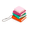 Orange, variant on Mini Book Tower Clicker Fidget Keychain, Stress Relief ASMR Sensory Toy 3.2cm 3D Printed PLA