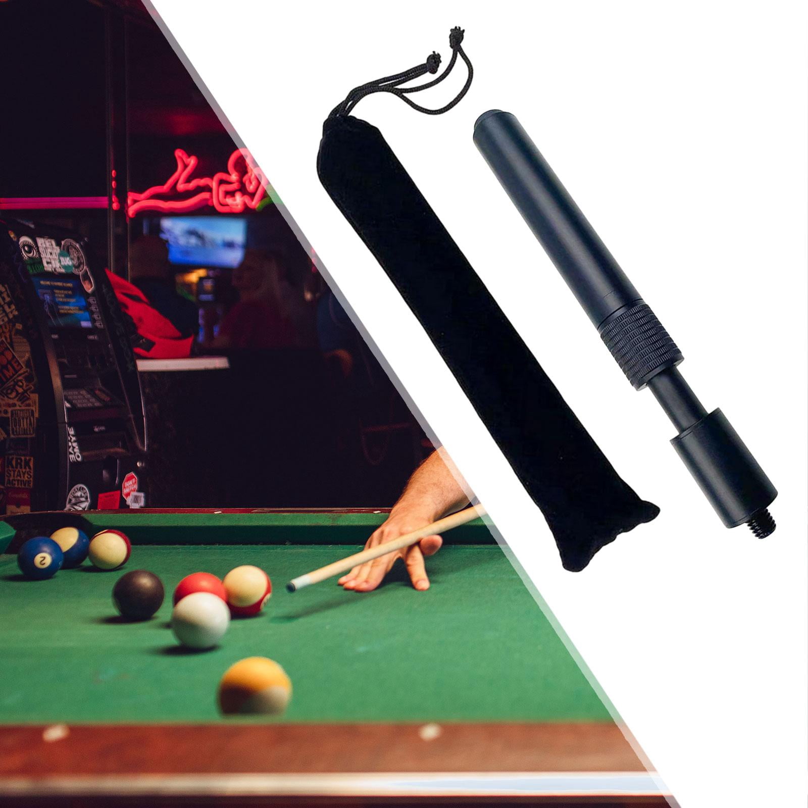 funtasica Pool Cue Extender Telescopic Billiards Pool Cue Extension Professional Cue End Lengthener for Training Snooker Tool Equipment B